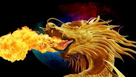 Dragon fire in Thailand